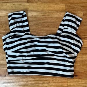 Albion bikini top black and white
